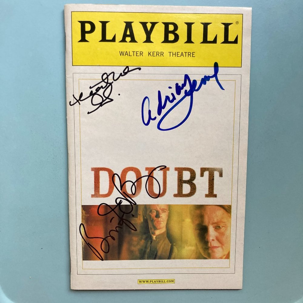 Doubt Signed Playbill Broadway Adriane Lenox Brían F O'Byrne Heather Goldenhersh